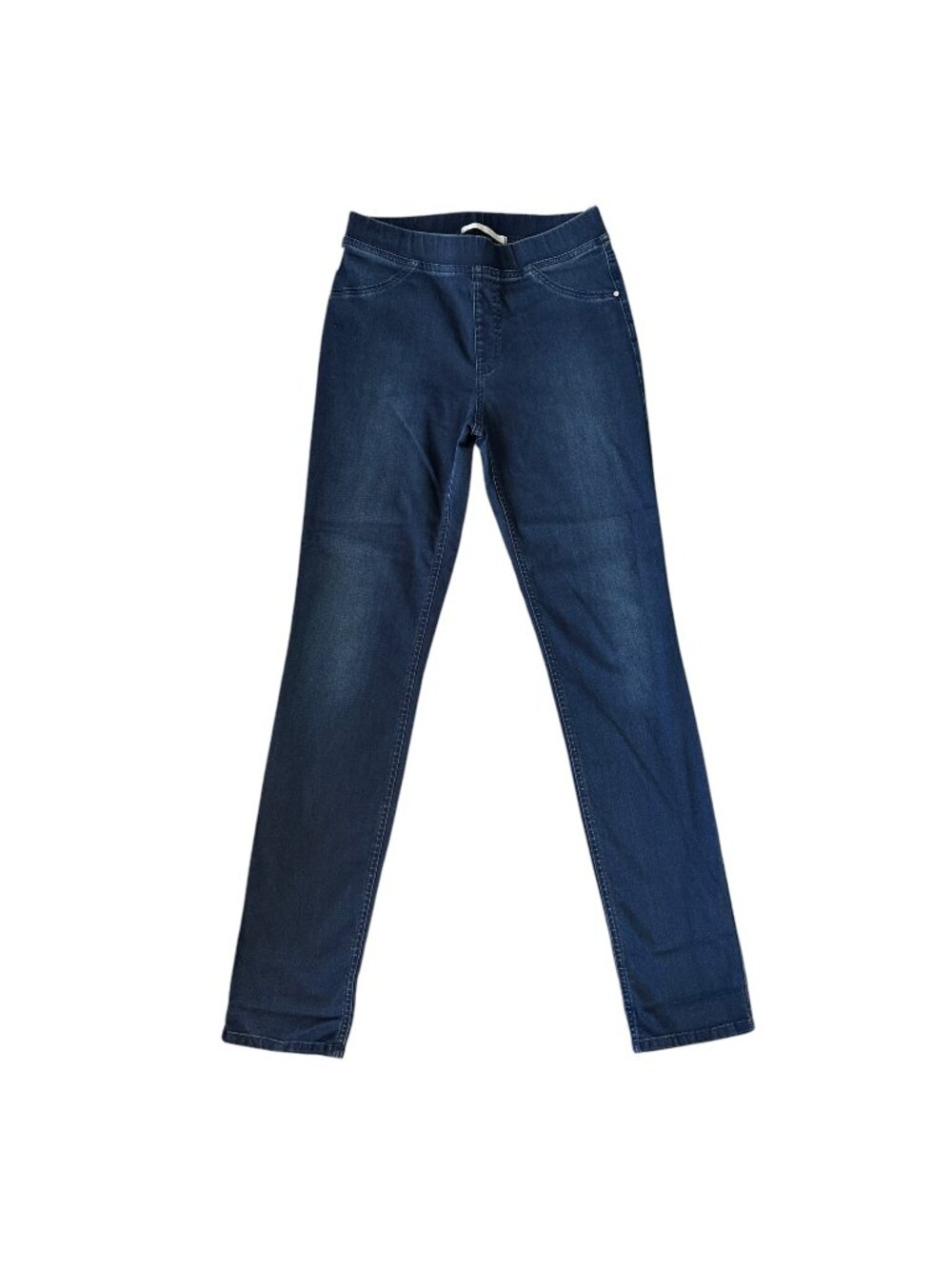 Biancalancia women's dark wash blue stretchy pull on denim jeans 42/4